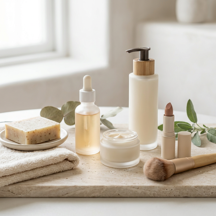 Imagem realista para a coleção de Beleza, Cosmética e Cuidados Pessoais