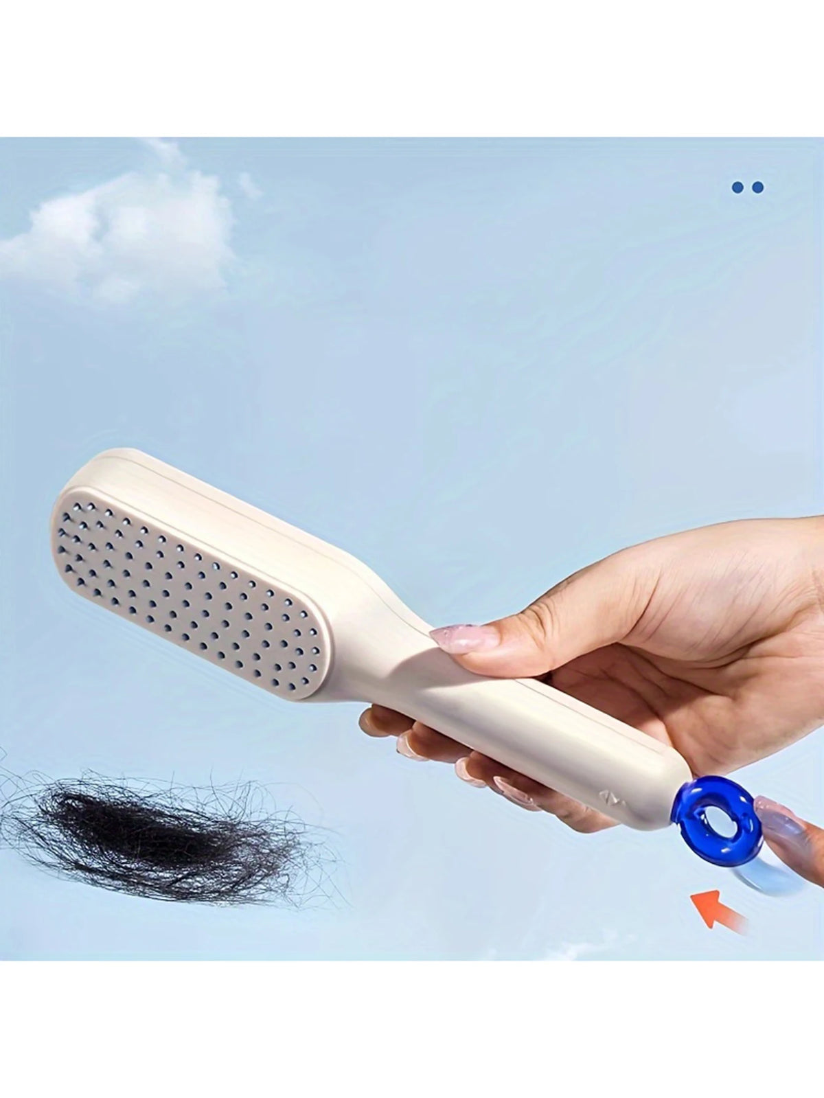 Self-Cleaning Anti-Static Hairbrush